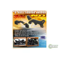 Graphite Shock Tower Front 3.0mm, X332081