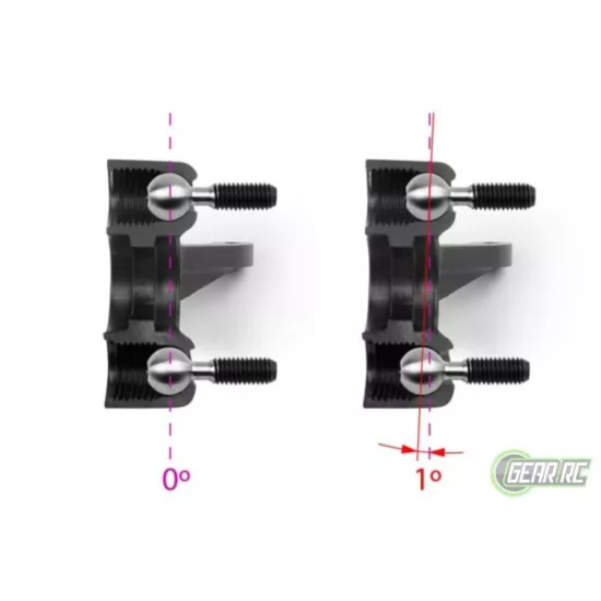 Composite Steering Block 1 deg. King-Pin Right, X332211