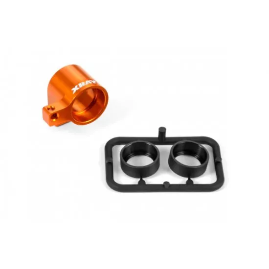 ALU FRONT MIDDLE SHAFT HOLDER ORANGE - SET, X335723-O
