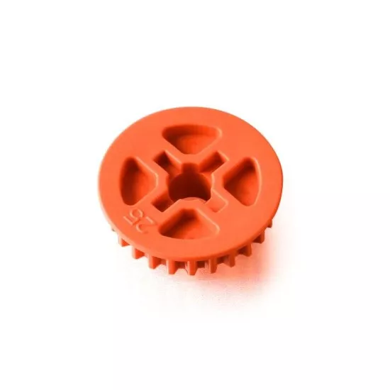 LOW FRICTION COMPOSITE BELT PULLEY 25T -- MID-SIDE - GRAPHITE