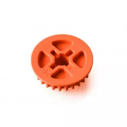 LOW FRICTION COMPOSITE BELT PULLEY 26T - MID-SIDE - GRAPHITE