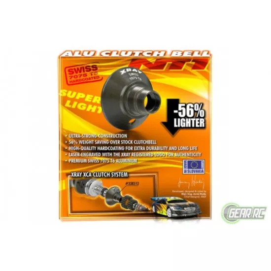 Alu Clutch Bell Swiss 7075 T6 (7mm) Hard Coated