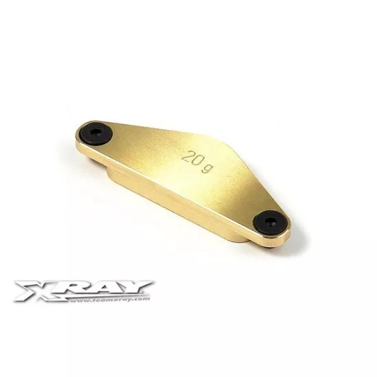 BRASS CHASSIS WEIGHT REAR 20g, X341183