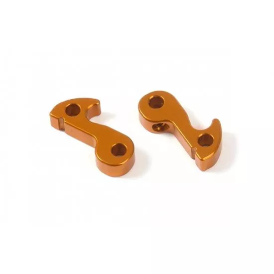 Alu Front Wheel Lock - Swiss 7075 T6 - Orange (2)