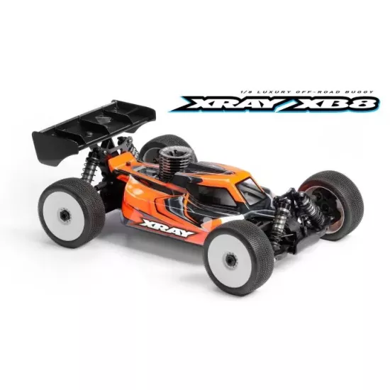 Xray xb8 2023 incl fx k303 & 2169 muffler - 1/8 luxury nitro off-road car combo