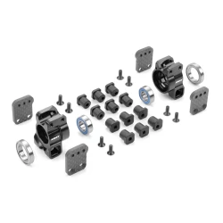 XRAY XB8 ALU REAR UPRIGHTS - MULTI-ADJUSTABLE - SET