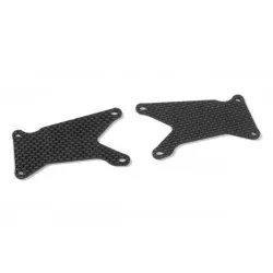 XB9 GRAPHITE FRONT LOWER ARM PLATE 1.6 MM (2), X352191