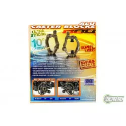 XB808 Alu Caster Block 10 deg. Left Swiss 7075 T6 Hard Coate, X352226