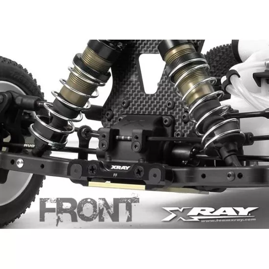 XB808 Alu Front Lower Susp. Holders Set - Square Adj. Roll-, X352304