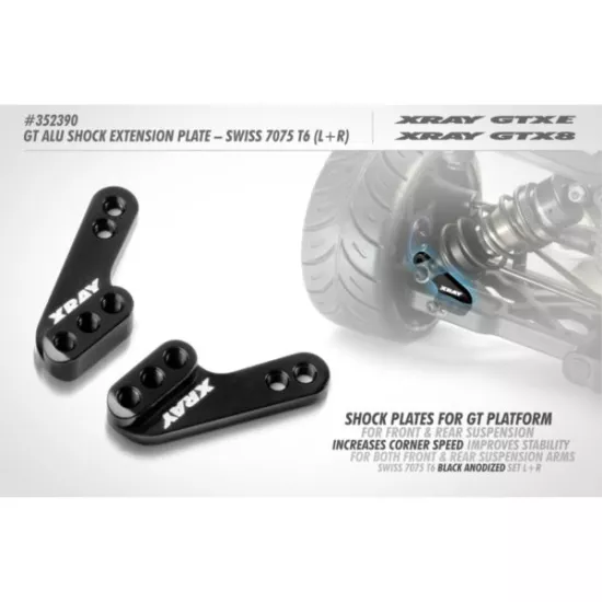 Gt Alu Shock Plate - Swiss 7075 T6 (L+R)