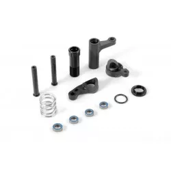 XB8'16 SERVO SAVER COMPLETE SET - GRAPHITE, X352505