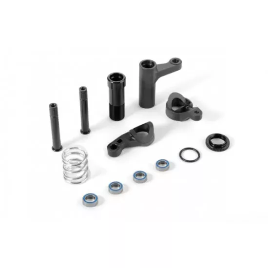 XB8'16 SERVO SAVER COMPLETE SET - GRAPHITE, X352505