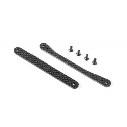 XB8 GRAPHITE BRACES FOR CHASSIS SIDE GUARDS - SET, X353250
