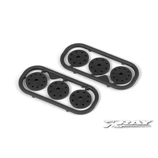 XB9 SHOCK PISTON SET 8-HOLE (1.2, 1.3) 10-H. (1.1MM) V3