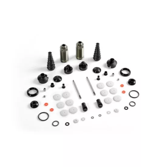 XB8'16 REAR SHOCK ABSORBERS + BOOTS COMPLETE SET (2), X358206