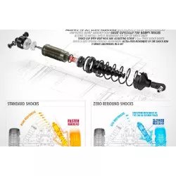 XB8 REAR SHOCK ABSORBERS ZERO REBOUND   COMPLETE SET (2)