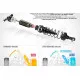 XB8 REAR SHOCK ABSORBERS ZERO REBOUND   COMPLETE SET (2)