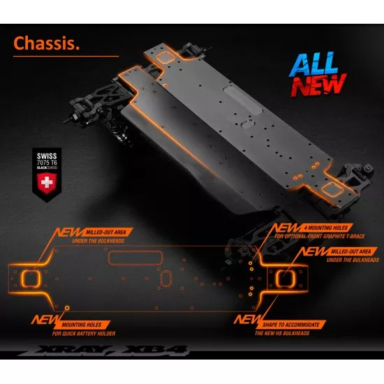 Xray Xb4C'21 - 4Wd 1/10 Electric Off-Road Car - Carpet Edition