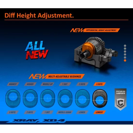 Xray Xb4C'21 - 4Wd 1/10 Electric Off-Road Car - Carpet Edition