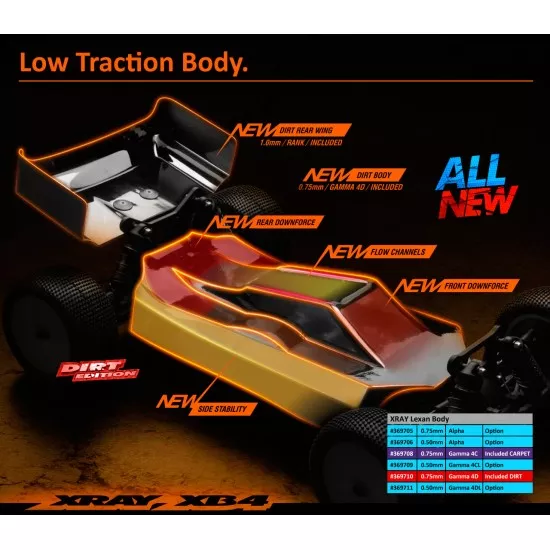 Xray Xb4C'21 - 4Wd 1/10 Electric Off-Road Car - Carpet Edition