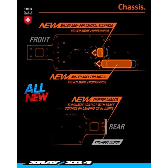 Xray Xb4C 2022 - 4Wd 1/10 Electric Off-Road Car - Dirt Edition