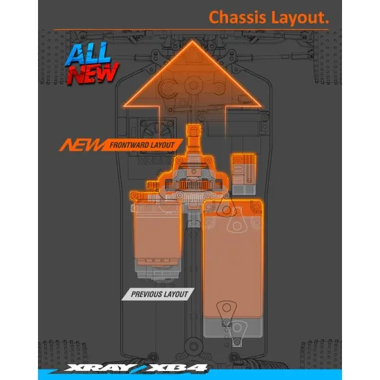 Xray Xb4C 2022 - 4Wd 1/10 Electric Off-Road Car - Dirt Edition