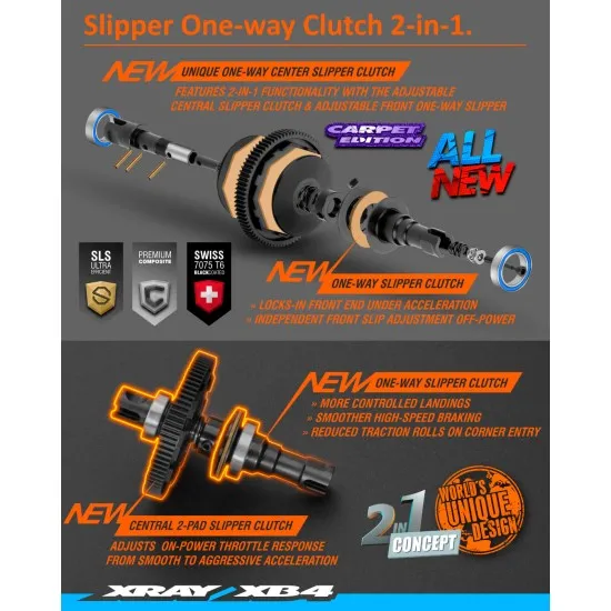 Xray Xb4C 2022 - 4Wd 1/10 Electric Off-Road Car - Dirt Edition