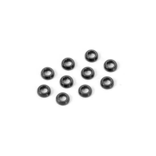 Alu Conical Shim 3X6X2.0mm - Black (10), X362280-K