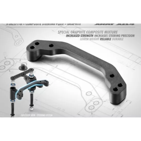 XB4 Composite Steering Plate Graphite
