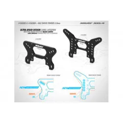 ALU SHOCK TOWER REAR 3.0MM - SWISS 7075  T6