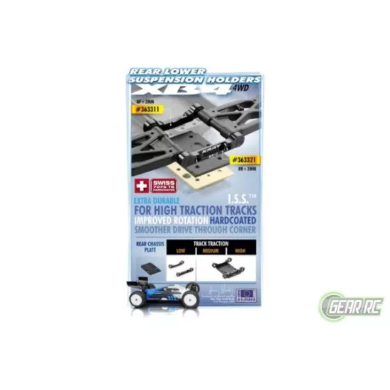 Alu Rear Lower Susp. Holder +2 - Front - 7075 T6 (5mm), X363311