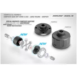 COMPOSITE GEAR DIFFERENTIAL CASE - LARGE VOLUME - GRAPHITE