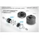 COMPOSITE GEAR DIFFERENTIAL CASE - LARGE VOLUME - GRAPHITE