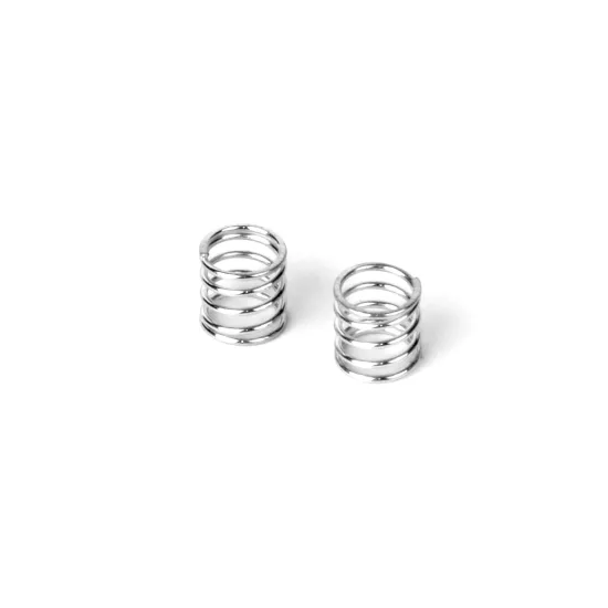 FRONT COIL SPRING FOR 4MM PIN C=1.8-2.0 - SILVER (2)