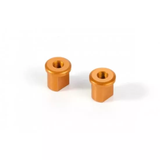 ALU ECCENTRIC BUSHING 0.0MM - ORANGE (2), X372316-O