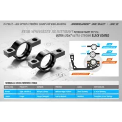 ALU UPPER ECCENTRIC CLAMP FOR BALL-BEARING - SWISS 7075 T6