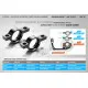 Alu upper eccentric clamp for ball-bearing swiss 7075 T6