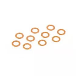 ALU SHIM 5.3x7.8x0.5MM - ORANGE (10), X373120-O