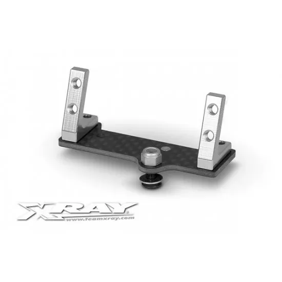 Center Graphite Servo Mount + Alu Stands - Set (Mid-Size), X376215