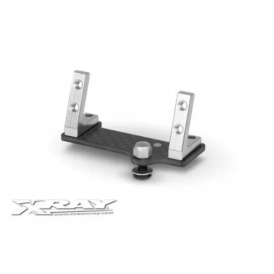 Center Graphite Servo Mount + Alu Stands - Set (Micro), X376216