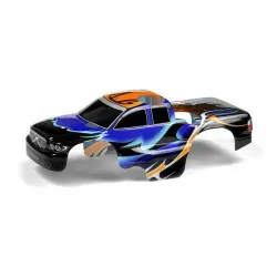 Body 1:18 Nitro Mt Painted & Trimmed Dragonfire Blue, X389764