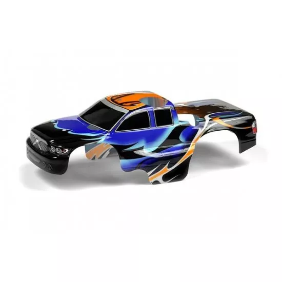 Body 1:18 Nitro Mt Painted & Trimmed Dragonfire Blue, X389764