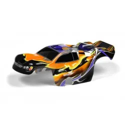 Body 1:18 Nitro Truck Painted & Trimmed Dragonfire Orange, X389771
