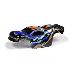 Body 1:18 Nitro Truck Painted & Trimmed Dragonfire Blue, X389772