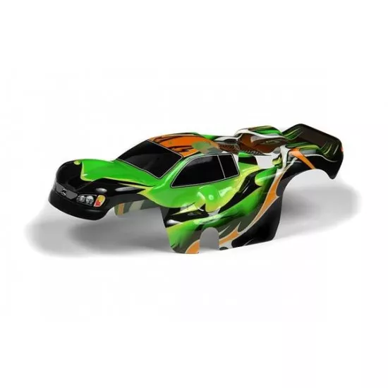 Body 1:18 Nitro Truck Painted & Trimmed Dragonfire Green, X389774