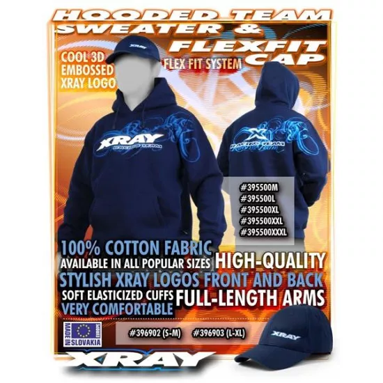 Xray Sweater Hooded - Blue (Xxl)