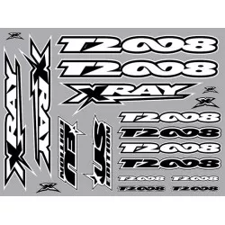 Xray T2'008 Sticker For Body White, X397323