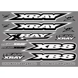Xray Xb8 Sticker For Body White Die-Cut