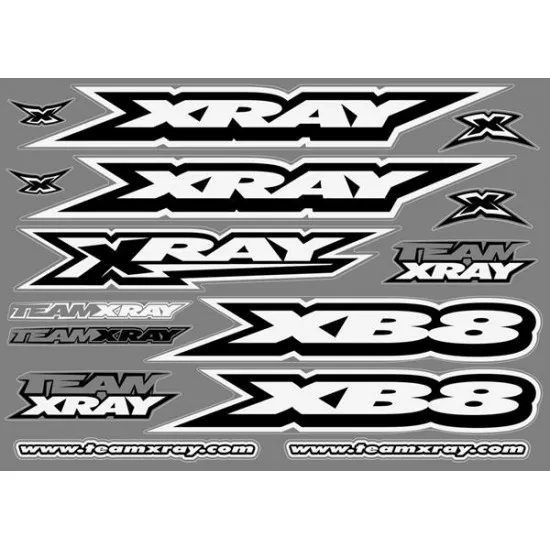 Xray Xb8 Sticker For Body White Die-Cut