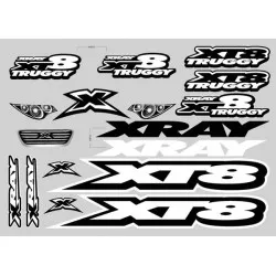 Xray Xt8 Sticker For Body White